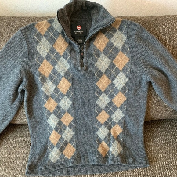 Victorinox Swiss Army Men's Knit Cotton Cardigan - Picture 1 of 2